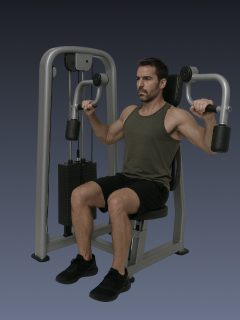 Lateral Raised Seated Machine