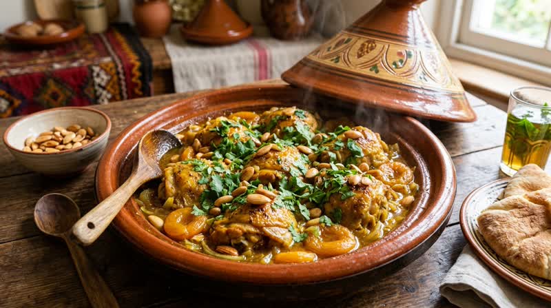 Chicken Tagine with Apricots