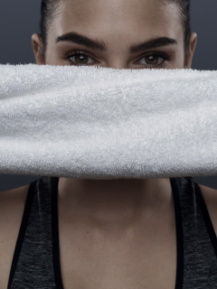 Towel Lat Pull Mimic