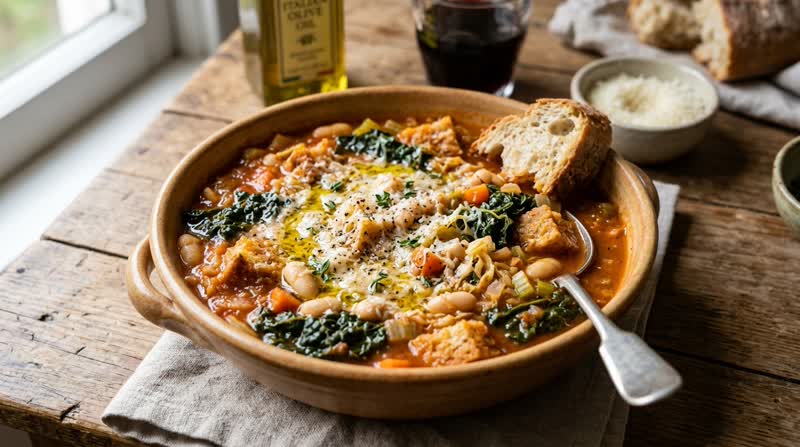 Ribollita (Tuscan Bread and Vegetable Soup)
