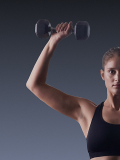 Shoulder Surge – Forward Dumbbell Raise