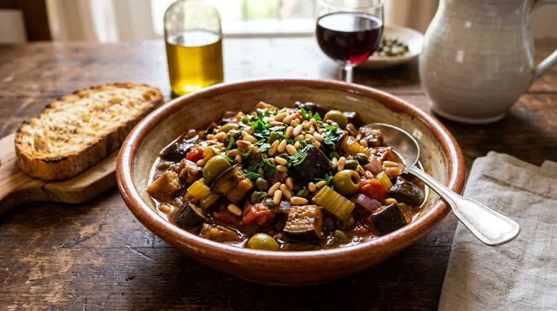 Caponata Siciliana (Sicilian Eggplant Stew)