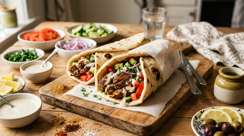 Chicken Shawarma Wraps