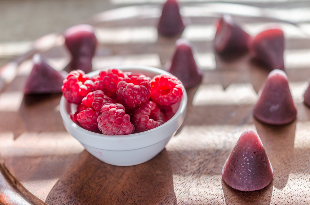 Sugar-Free Raspberry Chocolate Jellies