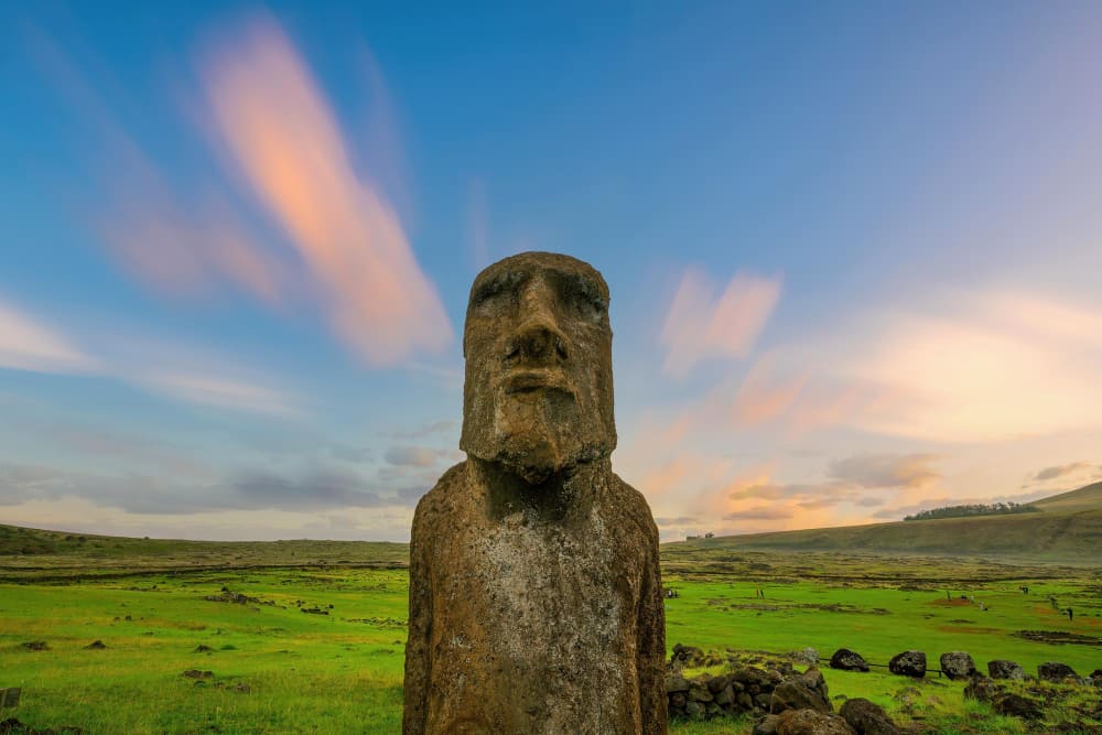 Easter Island Moai: Massive Stone Figures Surrounded by Mystery