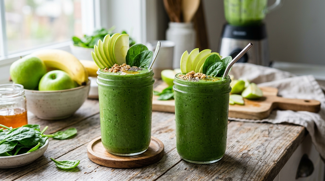 Green Apple Spinach Smoothie