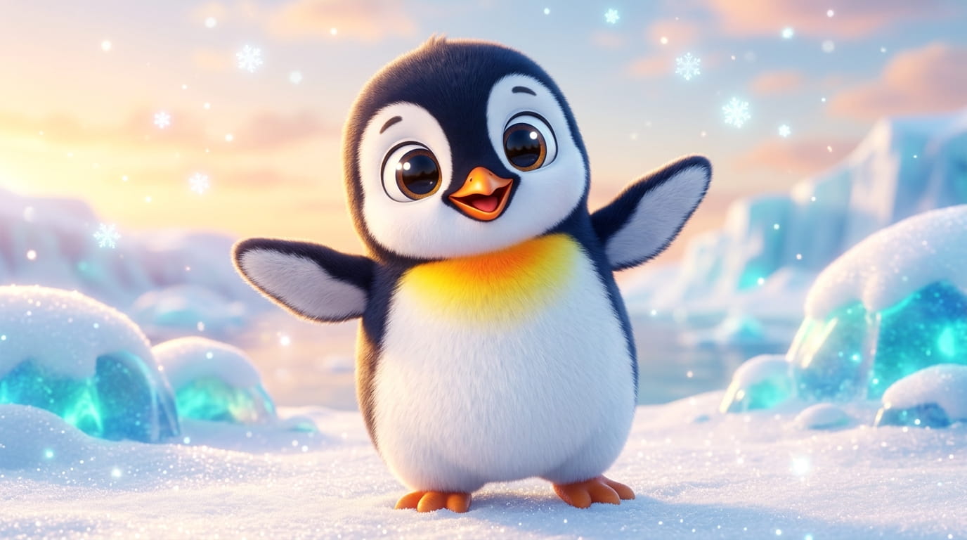 Penguin Snow Adventure: Meet the Brave Bird of Antarctica