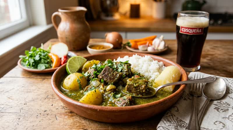 Seco de Res (Peruvian Cilantro Beef Stew)