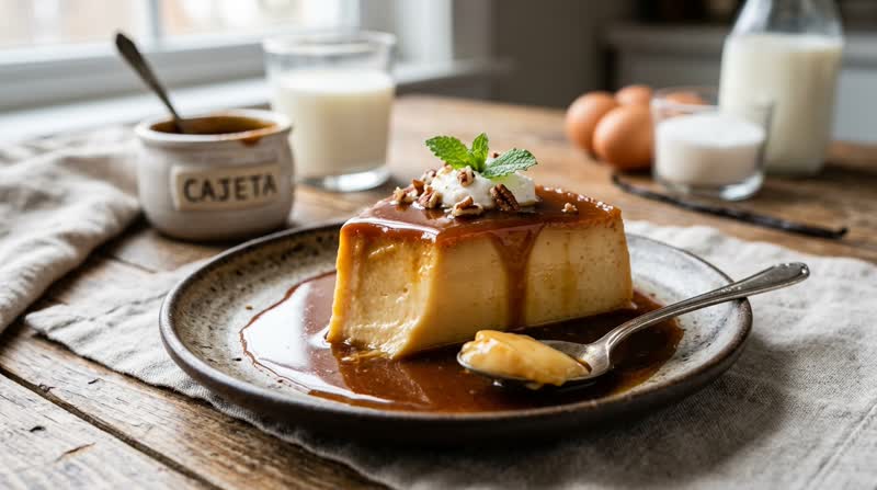 Cajeta Flan (Goat Milk Caramel Flan)