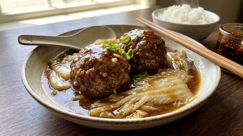 Lion’s Head Meatballs (Shīzi Tóu)