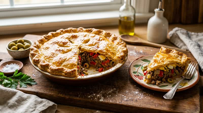 Argentine Beef Empanada Pie