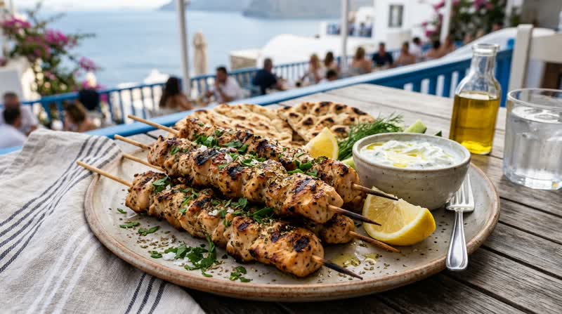 Souvlaki (Chicken Skewers)