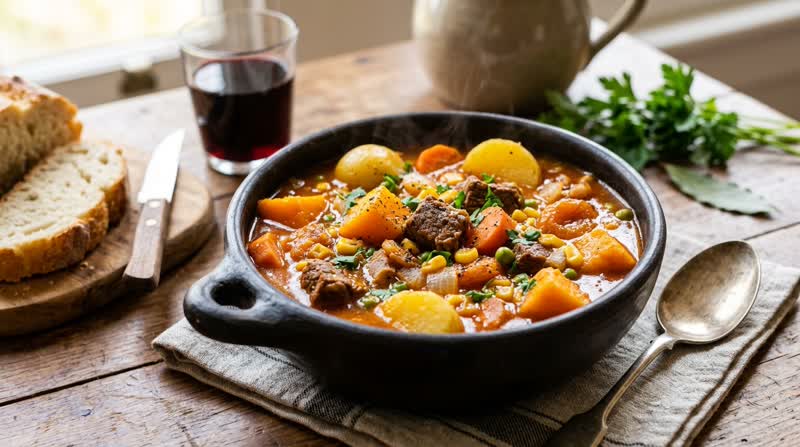 Argentine Carbonada (Beef and Vegetable Stew)