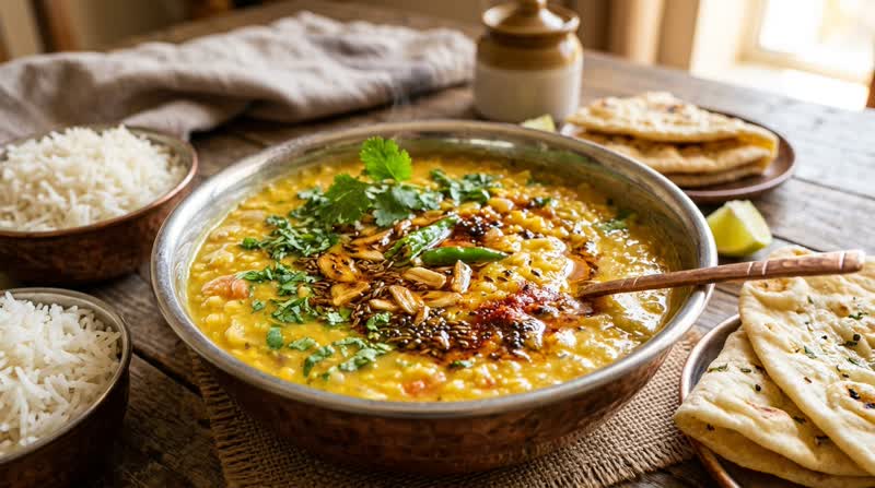 Dal Tadka (Yellow Lentils with Tempering)
