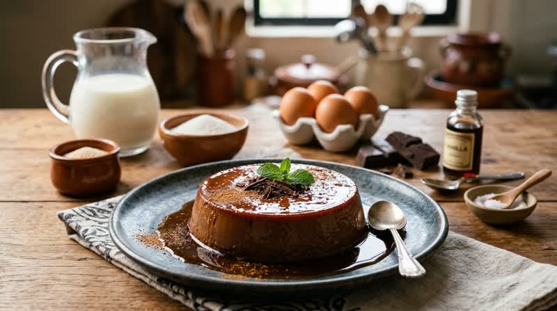 Mexican Chocolate Flan