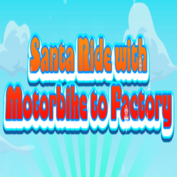 Santa Ride With Motorbike To Factory