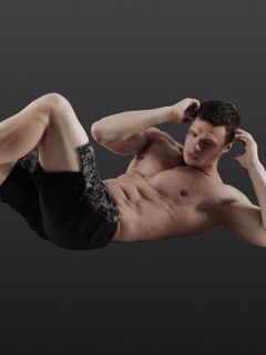 Twist and Tone: Cross Elbow to Knee Sit-Up for Defined Abs!