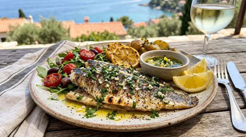 Grilled Sea Bass